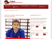 Tablet Screenshot of fussballnationalmannschaft.net